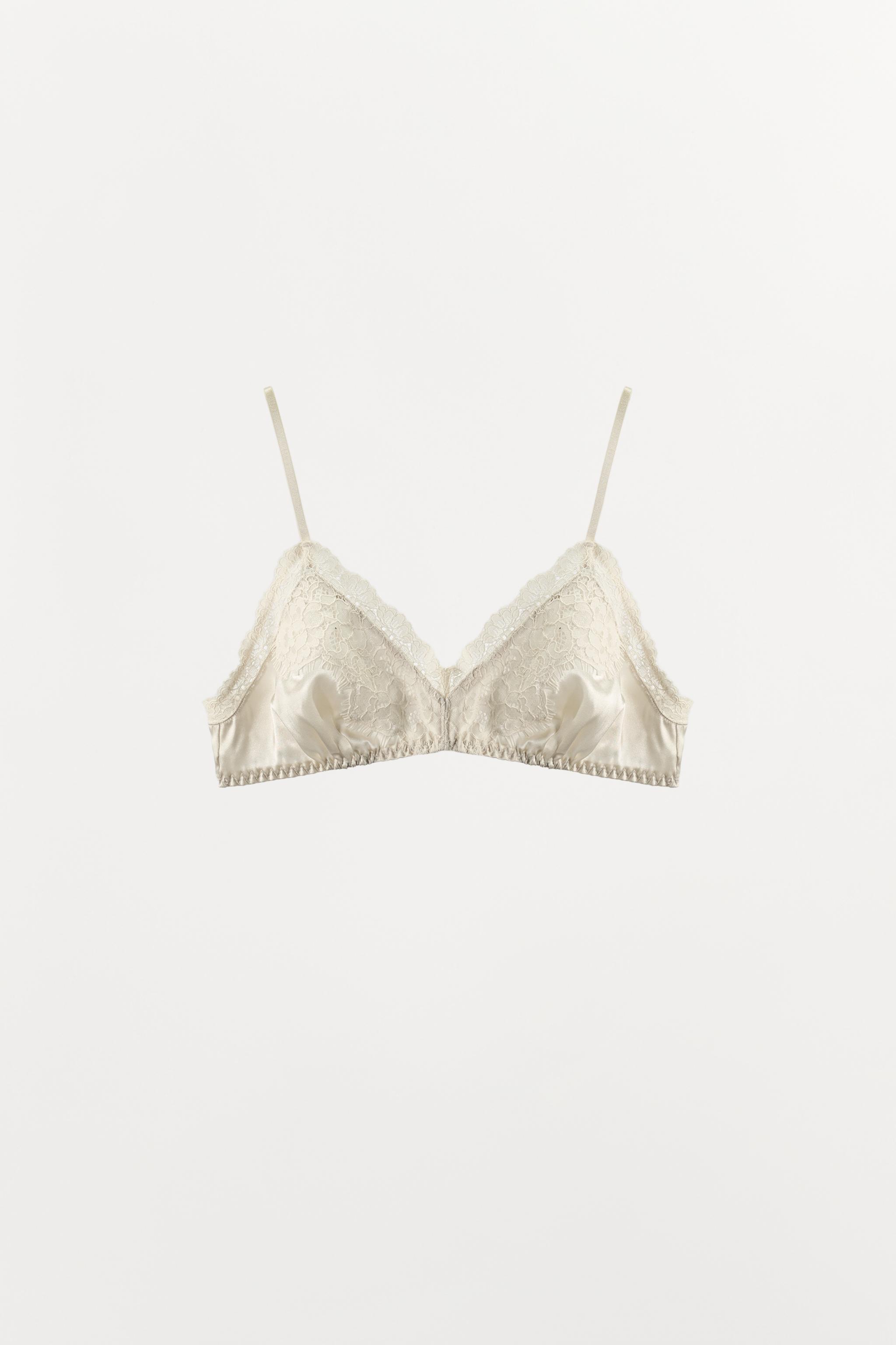 SILK BLEND LACE BRALETTE